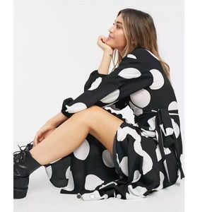 ASOS polka dot wrap dress
